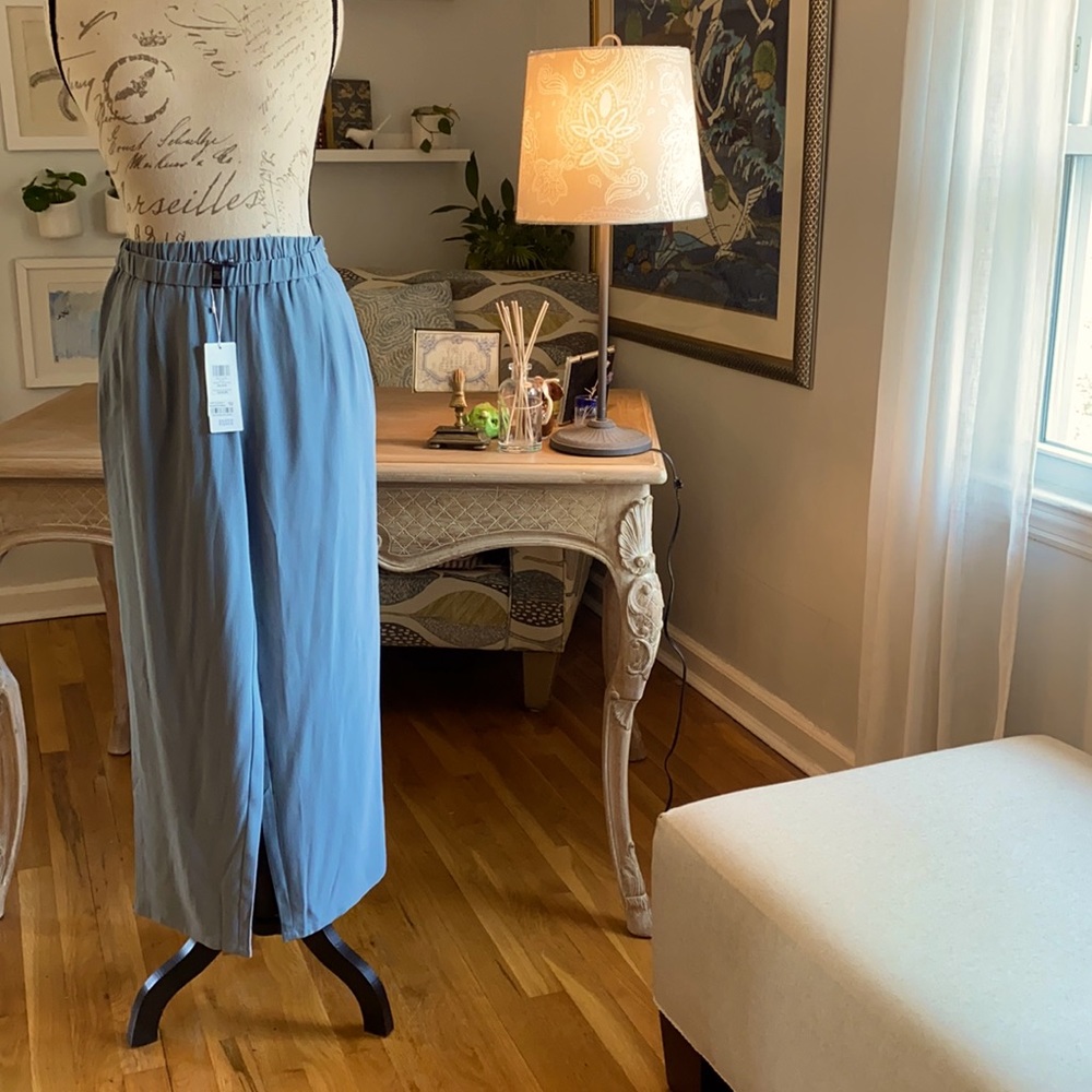 NWT Eileen Fisher Silk Georgette Pant